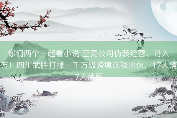 你们两个一起看小说 空壳公司伪装经营、月入数万！四川武胜打掉一千万级跨境洗钱团伙，17人落网