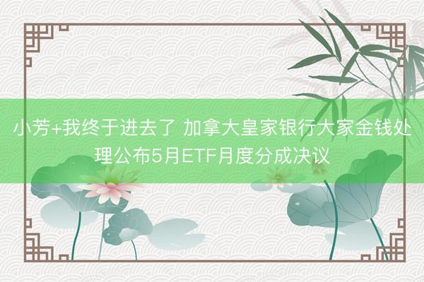 小芳+我终于进去了 加拿大皇家银行大家金钱处理公布5月ETF月度分成决议