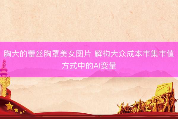 胸大的蕾丝胸罩美女图片 解构大众成本市集市值方式中的AI变量